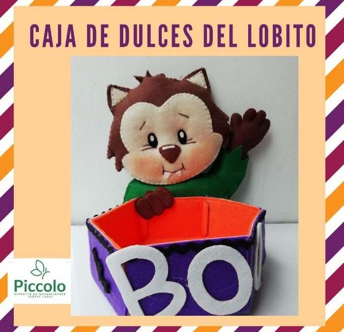 Caja de Dulces del Lobo Feroz en Paño Lency