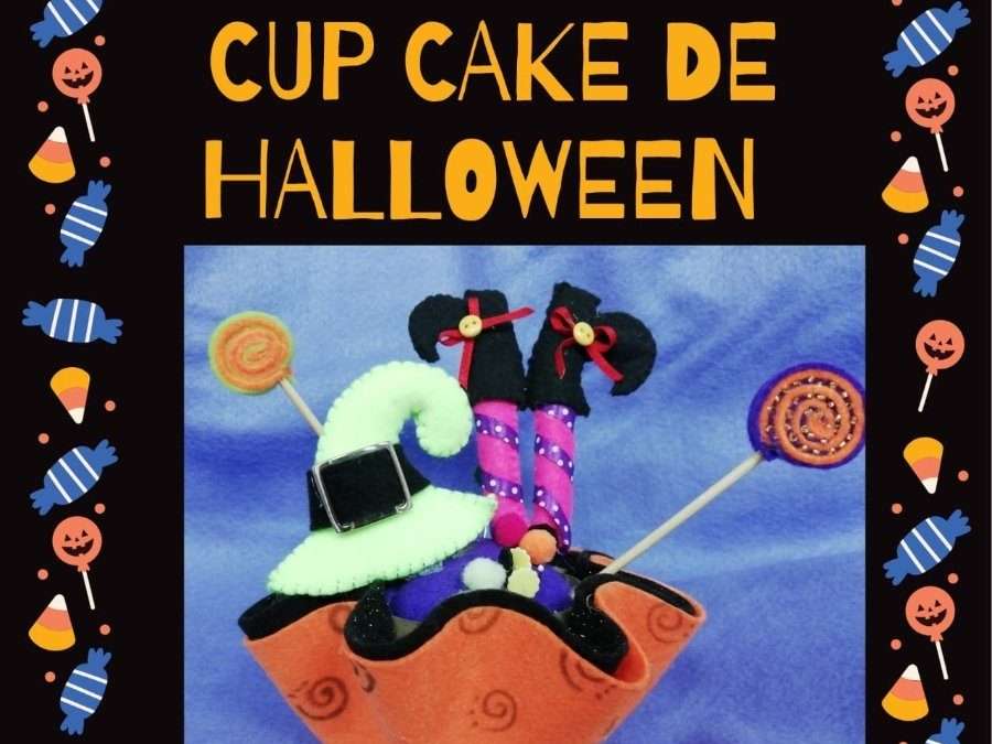 Cupcake de Halloween en Paño lency