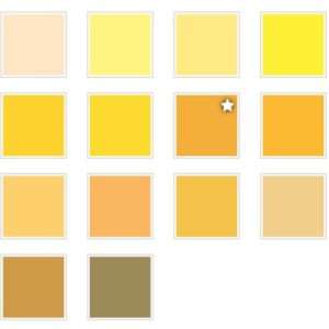 Acrilicos Americana en Tonos Amarillos