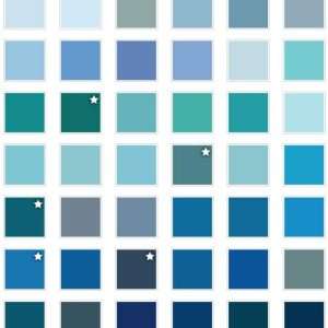 Acrílicos Americana en Tonos Azules