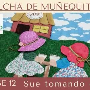 Molde Clase 12 Sue Bonnet tomando café