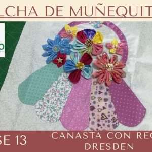 Molde Clase 13 Canasta de flores con regla Dresden