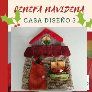 Molde Cenefa Navideña Casa 3