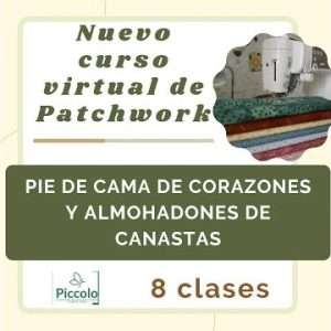 Molde Clase 1 del Pie de Cama de Corazones y Almohadones de Canasta