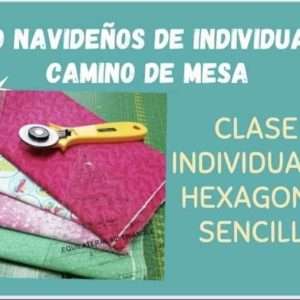 Molde Clase 1 Individuales y Camino de Mesa Navideño