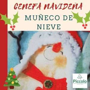 Molde Cenefa Navideña Muñeco de Nieve
