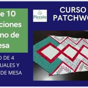 Molde Clase 10 Individuales y Camino de Mesa en Patchwork