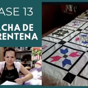 Molde Clase Ensamble de Colcha de Cuarentena en Patchwork