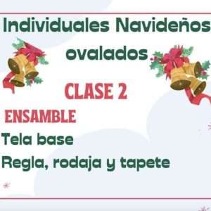 Molde Clase 2 Individuales Ovalados Navideños