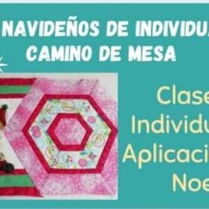 Molde Clase 2 Individuales y Camino de Mesa Navideño