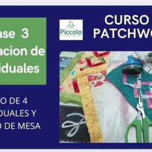 Molde Clase 3 Individuales y Camino de Mesa en Patchwork