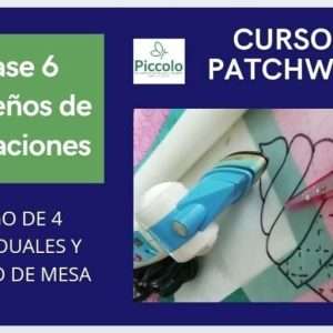 Molde Clase 6 Individuales y Camino de Mesa en Patchwork