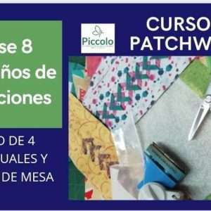 Molde Clase 8 Individuales y Camino de Mesa en Patchwork