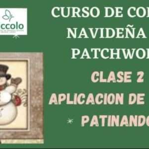 Molde Clase 2 Aplicación de Muñeco de Nieve Patinando con Piccolo