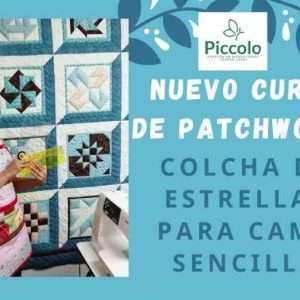 Moldes Curso Colcha de Estrellas en Patchwork con Piccolo