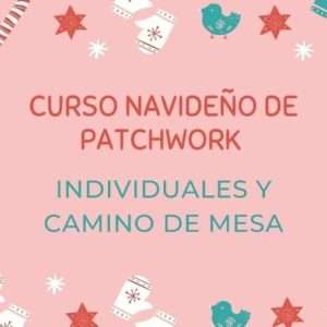 Moldes Curso Completo Navideño de Patchwork Individuales y Camino de Mesa Navideño
