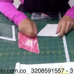 Moldes Curso Completo de Regla Geométricas de 60º para Patchwork Pulgadas