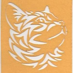 Stencil Gato en Paño Lency