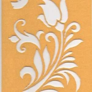 Stencil Tulipán en Paño Lency