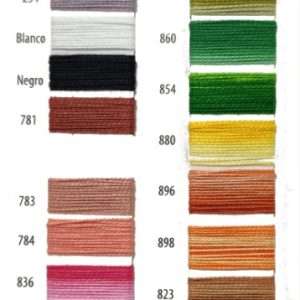 Hilo Perle para Bordado de Algodon (Cafe-Bases-Matizados)