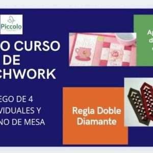 Moldes Curso Completo de Individuales y Camino de Mesa en Patchwork