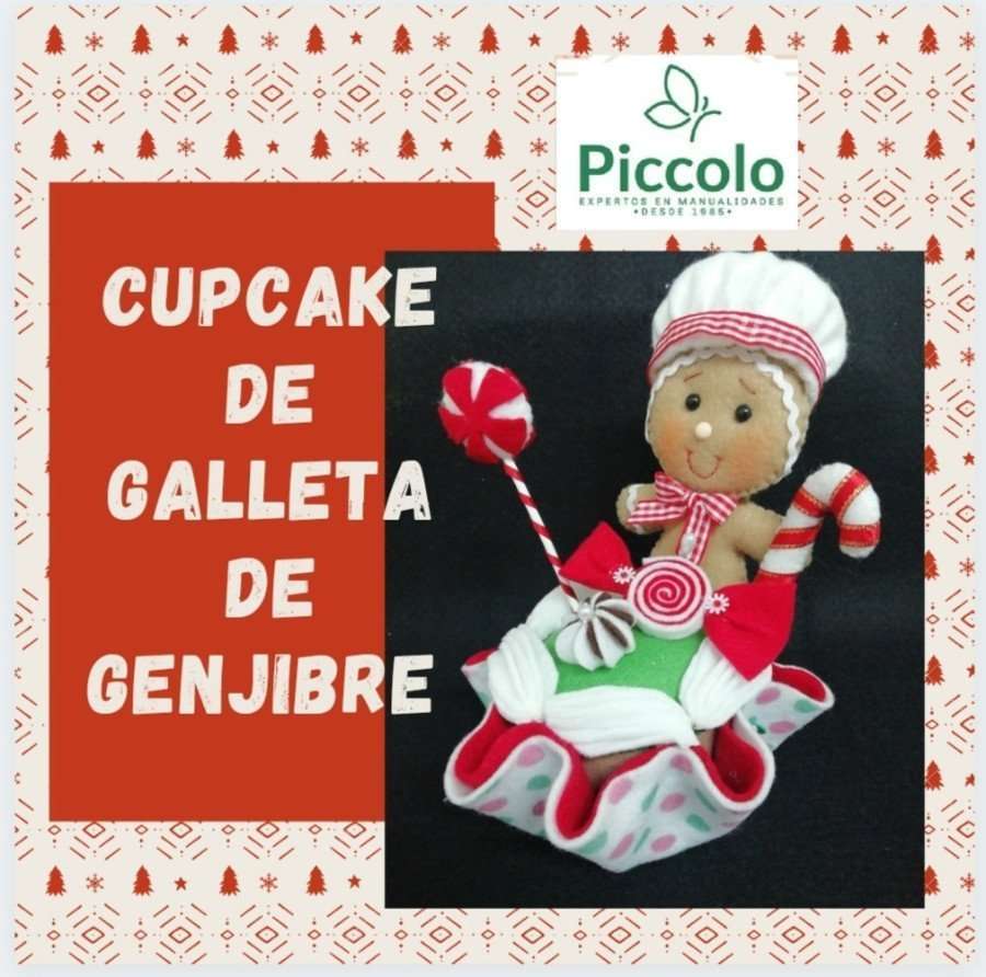 Kit Cupcake De Galleta De Jengibre Con Piccolo Tienda Piccolo