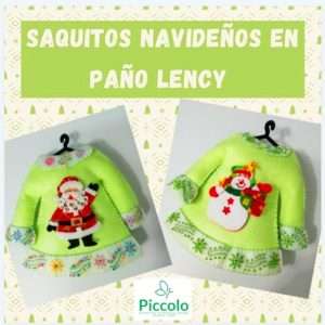 Kit de Saquito Verde con Bordado en Piccolo