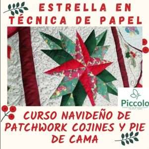 Molde  Clase 2 Curso Pie de Cama y Cojines Navideños en Patchwork