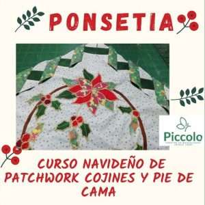Curso Navideño de Patchwork Pie de Cama y Cojines Clase 6