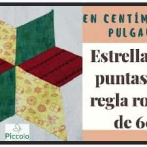 Molde Clase 1 de Regla Geométricas de 60º para Patchwork (cm)