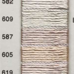 Hilo Rayon en Tono Naranjas y Beiges