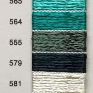 Hilo Rayon Tono Verdes, Grises y Amarillos