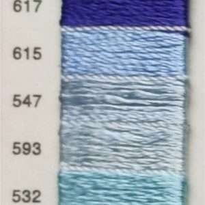 Hilo Rayon Tono Vinotinto Morados y Azules