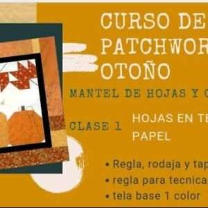 Molde  Clase 1 Hoja  de otoño en técnica de papel con Piccolo