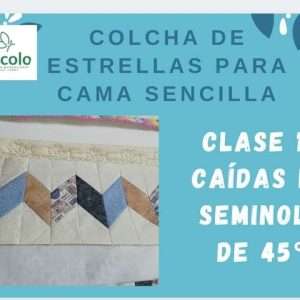 Molde Clase 10 Colcha de Estrellas en Patchwork con Piccolo
