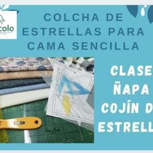 Molde Clase Cojin Colcha de Estrellas en Patchwork con Piccolo