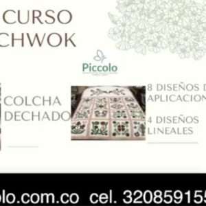 Moldes Curso de la Colcha Dechado en Patchwork con Piccolo