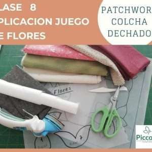 Molde Aplicación Juego de Flores con Piccolo
