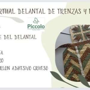 Clase 4 de Patchwork Delantal de Trenzas y Flores (Ensamble)