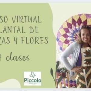 Curso Comleto de Patchwork Delantal de trenzas y flores