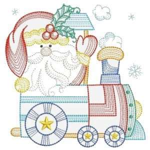 Locomotora con Papa Noel