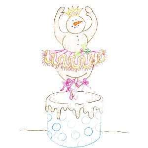 Muñeco de Nieve bailando balet