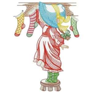 Sue con Medias Navideñas