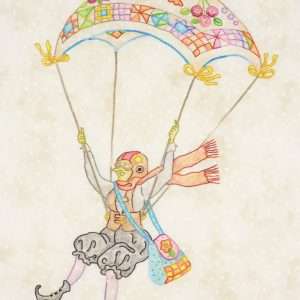 Bruja en paracaidas